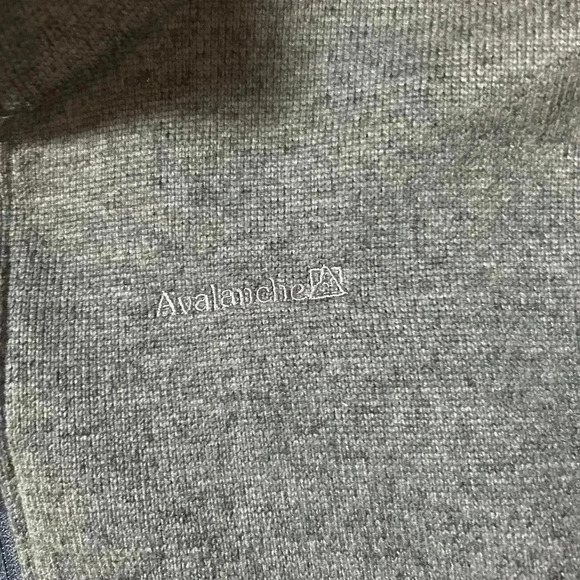 Avalanche 1/4 Zip Pullover Sweater Mens XLGray Mock Neck Hike Camp Layers - Picture 5 of 7